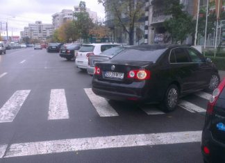 Cei 16 rutieri, luati la „misto” de soferii care parcheaza pe trecerile de pietoni