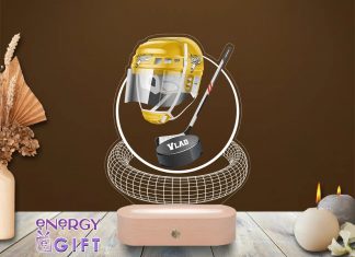 Lampa LED 3D Personalizată – Hochei Corona Brașov: Cadoul perfect pentru fanii adevărați ai sportului de gheață